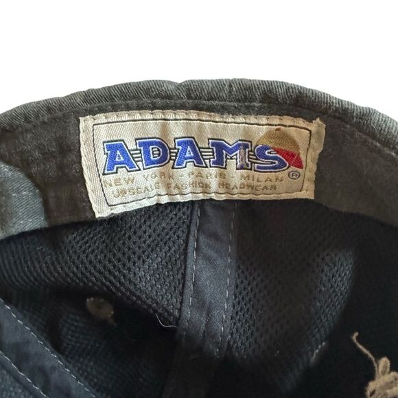 Adams Fashion Headwear Dark Gray NOPE Print Hat Adjustable Baseball Cap - Picture 3 of 6